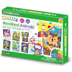 Woodland Animals Mosaic Craft Kit for Kids - Educational Glitter Mosaic Art Set