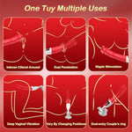 Sex Machine Thrusting Dildo Vibrator - Adult Toys Realistic Dildos With 9 Thrustion & 9 Vibration Modes For G-Spot Vagina Anal Sex Stimulation, Remote Control Dildo Sex Toys For Women Couples Pleasure