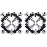 Electric Shock Nipple Clamps And Anal Plug Toys Set Adjustable Current Level, Nipple Clips For Pleasure Sex ?White Set?