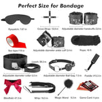 Sex Toys Bdsm Restraints Dildo, 36Pcs Kit Bondage Gear And Accessories For Adult Women And Couples (Blcak)