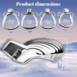 Stainless Steel Male Chastity Cage, Small Chastity Device Cock Cgae With 2 Keys & Invisible Lock, Bondage Gear & Accessories Adult Sex Toy For Men (51Mm/2.01In)
