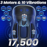 Male Sex Toys For Men, Male Masturbator Penis Vibrator With 10 Vibration & Licking Modes & 3 Motors, Mens Vibrator For Penis Clit Nipple Stimulator, Adult Sex Toy For Men Women Couples