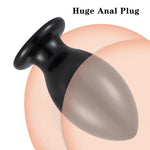 Huge Anal Plug Sex Toy - Huge Butt Plug Dildo Anus Dilator Large Butt Plug Trainer Prostate Massage Anal Ball Sex Toy For Men Women (Black)