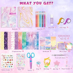 2 Pack DIY Journal Kit for Girls Ages 8-14, Scrapbook & Diary Craft Set