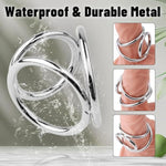 Metal Penis Ring, Triple Cock Ring Penis Loop Sex Toy For Men, L