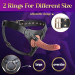 Strap On Dildo Harness for Men Women Couples Lesbian, Harness Strap On Vegan Leather Belt with 2 O-Rings-Strapless Hollow Wearable Design for Pegging, Adult Sex Toys for Anal Dildo Gay Couple Play