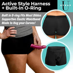Mod Active Style Boxer-Brief Strap-On Harness With Built In O-Ring. Pegging Toys For Couples & Sex Adult Women And Men. Cotton Spandex, Machine Washable, Black, Size 3Xl (Ae810-3Xl)