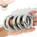 Male Penis Cock Ring Delay Head Glans Ring Stainless Steel Scrotum Ball Stretcher Weights Adult Sex Toys (Magnetic 45Mm Bold)