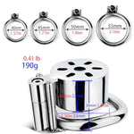 Metal Chastity Cage With Expander Penis Cage Matching With Screw Wrench And Curved Rings Adult Sex Toys Chastity Device Cock Cage Used To Bandage Male Penis (Wearable,2.16In)