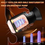 Flesh Male Masturbator Light Sex Toys For Men, Male Penis Training Vibrator With 7 Rotating Modes, Mens Sex Machine Masturbators Pocket Pussy Blowjob Toy Adult Stroker For Men Pleasure