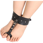 Bdsm Adjustable Ankle Cuffs, Role Play Exercise Detachable For Party Role Play Couple'S Play, Men'S And Women'S Play, Game Props, Pu Leather Bondage Fetish Ankle Cuffs
