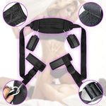 Sex Bondage Restraints Sex Straps Bed Restraints Kit Sex Toys Wrist Leg Restraint Straps Hand & Ankle Cuffs Adults Bed Sex Bondage Restraints Set Sex Play For Couples