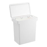 6.5 Gallon Rolling Trash, Dual Compartment Kitchen Odor Free Garbage Can Recycli
