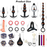 Sex Toys Bdsm Restraints Dildo, 36Pcs Kit Bondage Gear And Accessories For Adult Women And Couples (Blcak)