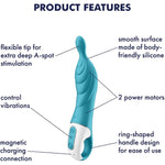 A-Mazing 2 Vibrator Sex Toy | Adult Toys For Women | Best A-Spot Stimulation Vibrator | Vibrating Sexual Pleasure Device | Stimulation Vibrators | Woman Sextoy (Turquoise)