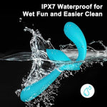 Double Dildo Lesbian Sex Toys, Strapless Strap-On Double Ended Sided Dildo With 10X10X10 Vibrations, Vibrating Strapon G Spot Wearable Vibrator Silicone Anal Plug, Adult Sex Toys For Women Couples