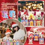 24 Sets Christmas Mini Stuffed Animals Toy With Xmas Boxes Tiny Christmas Keychain Animal Plush Toys For Xmas Party Favors Goodie Bag Filler Classroom Exchange Gift