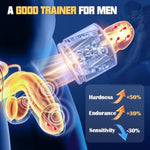 Male Masturbator Sex Toys For Men - Detachable 3 In 1 Blowjob Male Stroker, Manual Masturbator Pocket Pussies, 8.58" Open Double Lid Penis Training, 3D Realistic Upgraded Tpe Men Sex Toys
