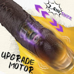 2.4 Diameter Bbc Thrusting Thick Dildo Sex Toys For Women, Realistic Huge Black Dildos With 3 Rotation Thrust Speeds & 9 Vibrations, Remote Control Heated Anal G Spot Dildo For Advanced Player