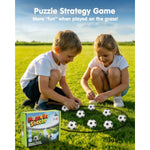 Soccer Magnetic Game with String and 20 Football-Shaped Stones for Family Fun