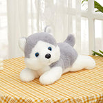 13'' Gray Light Up Husky Stuffed Animal Dog Soft Plush Night Light Puppy Toy Hugging Pillow Companion Holiday Christmas Birthday Present For Kids Boys Girls Toddlers