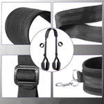 Bdsm Bed Restraints Set With Handcuffs Neck To Thigh/Ankle, Adjustable Leg Straps&Handcuffs And Blindfold For Sm Adult Couples Game Play, Sex Toy For Women Beginner Leg Straps Tie Set Rope