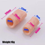 2 Different Sizes Cock Ring Foreskin Sleeve Penis Sleeve Adult Sex Toys Foreskin Stretcher For Men And Couples Penis Ring Pump Sheath Cock Rings For Men Erection Sex Extender Girth Extension