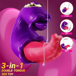 Female Tongue Kiss Vibrator, Adult Sex Toy, Female Licking and Sucking Toy, Clitoral Stimulator, Couple Toy, Silent Design, 10 Licking and Sucking&10 Suction and Insertion Dual Modes