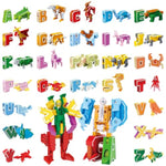 Alphabet Animal Toys For Kids, Stem Abc Learning Alphabots Transforming Toys Classroom Teaching Alpha Bots Toy For Kids 4-6 Toddlers - 26 Pieces