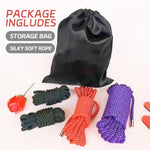 Bdsm Shibari Sex Bondage Restraint Rope - Soft Tie-Ups For Women, Long Restraining Multipurpose Sex Restraints, Adult Sex Toys For Women, Men & Couples (4X6.5Ft +2X16Ft)