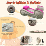 Inflatable Sex Sofa With Positioning Pillow For G Spot Position Aid Sex Auxiliary Adult Games With Automatic Air Pump For Bdsm Games, Couple Sex Toys Chair For Sex Fun