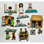 New Testament Story of Jesus Heals the Paralyzed Man Felt Bible Story for Flannel Boards Miracles