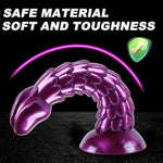 Realistic Monster Dildo Training Set, 3 Sizes Of Purple Fantasy Dragon Dildos (7.3", 8", 9"), Anal Plugs With Strong Suction Cup, Prostate And G-Spot Sex Toys, Suitable For Beginners To Advanced Users