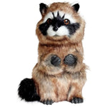 Realistic Raccoon Plush Toy, Lifelike Stuffed Trash Panda Fluffy Masked Bandit Handcrafted Figurine Furry Woodland Animal Coon Home Decoration, Collectible Gift, Photo Prop