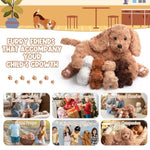 5 Pcs Labradoodle Nurturing Dog Stuffed Animal Sets 15 Inch Soft Cuddly Labradoodle Plush Toys Nursing Mommy Dog With 4 Puppy Stuffed Animals For Kids Birthday Christmas Party Gifts