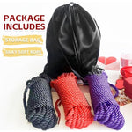 Bdsm Bondage Shibari Sex Rope - Bdsm Beginner Set Kit Adult Fetish Bondage Restraints Set Sex Toys For Women, Men & Couples, 32 Feet 8Mm (3 Cloors)