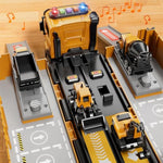Carrier Truck Race Track Boy Toddlers Toys, Truck Toys For Toddlers 3-5 5-7, Toy Transport Car With Tower Crane Light & Sound, Excavators Cars Gifts For Age 3 4 5 6 7 Years Old Boys Girls