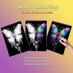 Colorful Animal Scratch Art Painting Book for Adults - 10 Pack