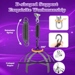 360° Spinning Sex Swing For Couples, Adjustable Bdsm Sex Toys Sex Swings With Steel Stand Thick Padded Pads Nylon Straps Anti-Fall Hook & Ceiling Mount, Adult Swing Sex Furniture For Bedroom Fun