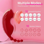 Women Suction Vibrator Female Sex Toy Clitoral Vibrators Adult Toys for Women with 10 Suctions & Vibrations Sexual Pleasure Tools for Couples Sucking Vibrator
