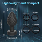 Vibrator Anal Plug Sex Toys - 5X Pleasure Anal Training Sets, 10 Frequency Vibration Butt Plug & 4Pcs Different Sizes Penis Cock Rings, Adult Toys For Gay, Male, Couples