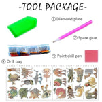 20-Piece Diamond Painting Kit for Kids Ages 6+, Shark & Animal Designs