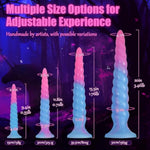 Anal Sex Toys Monster Dildo - 9.4" Long Butt Plug, Anal Toy For G-Spot And Prostate Massager, Anal Plug With Strong Suction Cup, Luminous Fantasy Dildo For Men And Women
