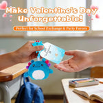 Valentine’S Day Gifts For Kids – 24 Pack Axolotl Plush Keychain Set With Classroom Cards, Cute Backpack Clips For Boys Girls, Candy-Free School Exchange, Party Favors For Students & Friends