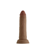 Model J Straight Realistic Dildo For Deep Penetration - Dual Density Liquid Silicone Sex Toy For Women & Men - Harness Friendly Strap On Dildo With Suction Cup - Adult Toys For Couples (6.5" Oak)