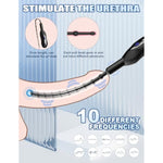 Vibrating Urethral Sounds Dilators Male Sex Toys - Male Masturbator Silicone Beads Penis Plug Male Vibrator With 10 Vibration Modes, Jeusn Urethral Sound Stretcher Adult Sex Toys For Men