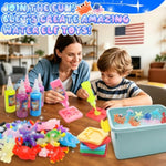 Water Squishy Toy Making Kit for Kids - Magic Water Elf Toy Kit with 22 Gels & 14 Molds