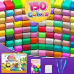 Air Dry Modeling Clay Kit for Kids - 150 Vibrant Colors