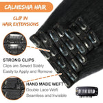 Kinky Straight Clip Ins 8Pcs 120G 16 Inch Clip In Hair Extensions Real Human Hair Yaki Straight Clipins For Black Women Full Head Brazilian Remy Hair Extensions Double Weft 20 Clips