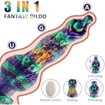 Thrusting Monster Dildo Vibrator Sex Toys,Vibrating Fantasy Tentacle Dog Knot Penis G-Spot Stimulator,Big Thick Silicone Anal Plug Prostate Massager With Remote Control & Suction Cup For Women Men
